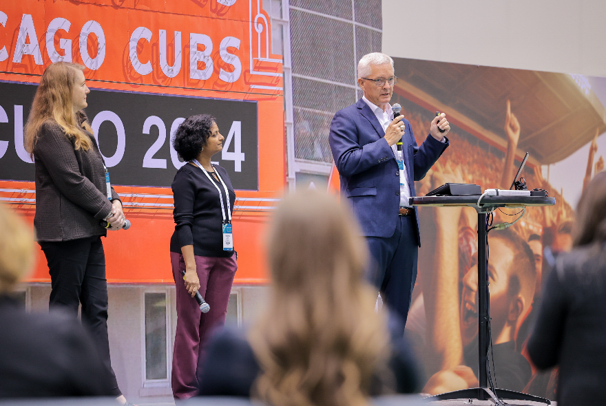 Mike Shelton speaking at a conference